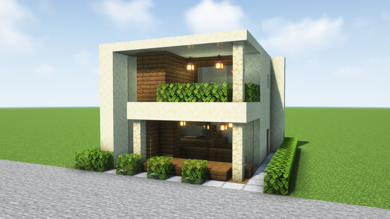 マイクラ 建築初心者でも作れる！木2種類のオシャレな家の作り方を紹介マイクラモール