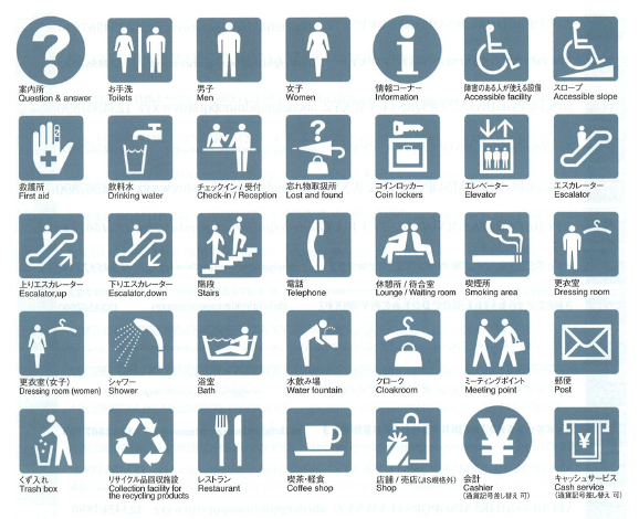 スマートに分かりやすくピクトサインもユニバーサルデザインも - 株式会社 双葉店飾社