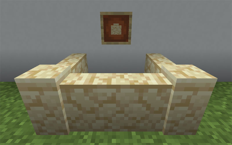 16ハウス 116砂岩の家 - マイクラ設計図