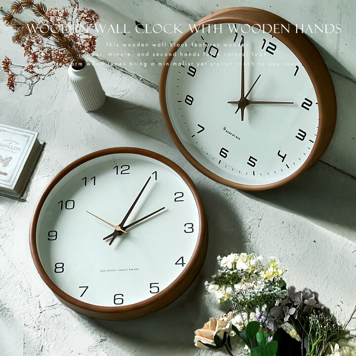 壁掛け時計 DUE95 34x34cmのイタリアンデザイン。カレアデザインによるイタリア製。ファイアリーレッドホーム＆キッチン