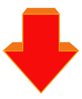 可愛いイラスト無料手書き 矢印 黒 右下向き3イラストダウンロード