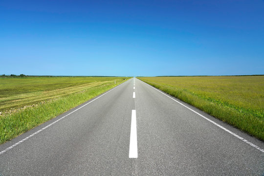 色塗りできる道路のイラストぬれよん-ぬれるフリーイラスト