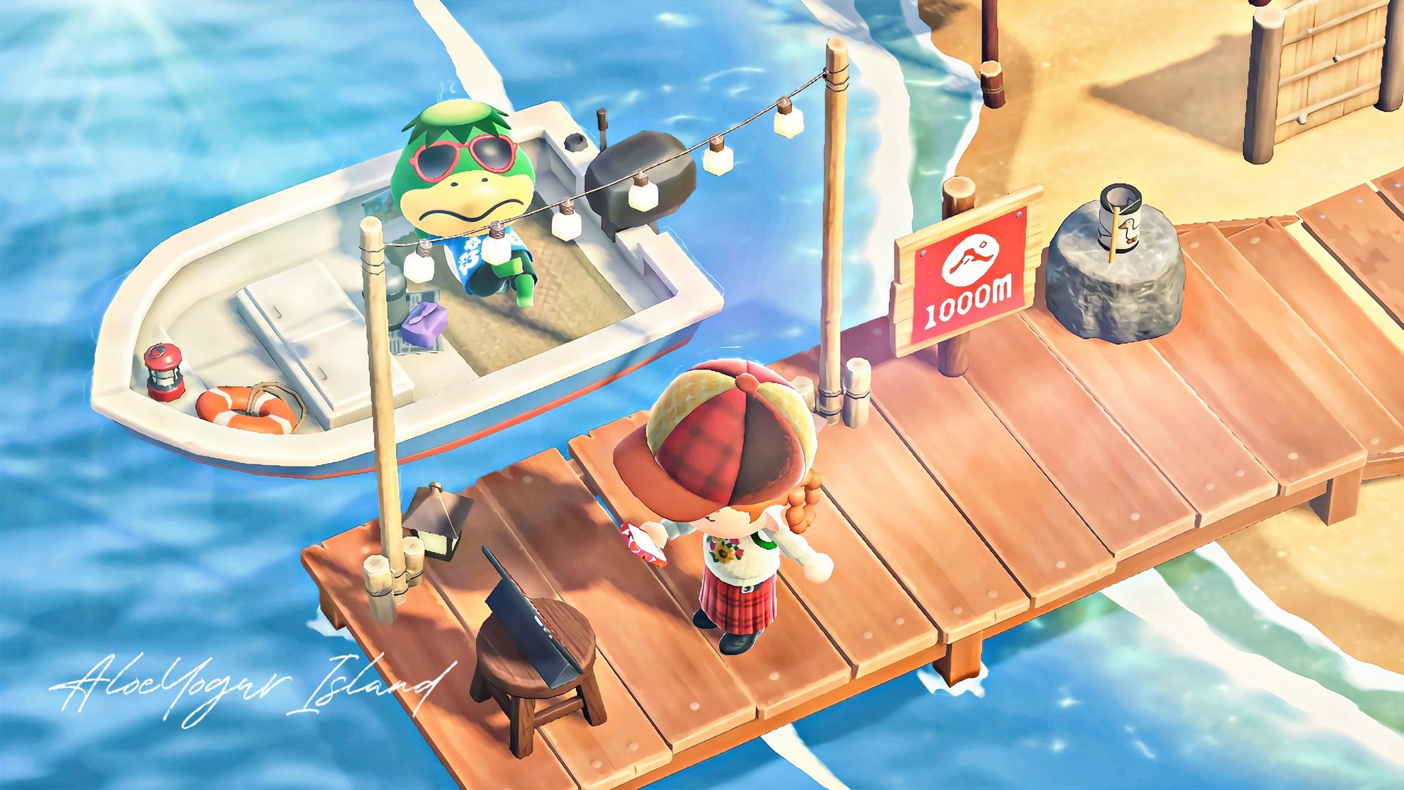 あつ森 小さなスペースのレイアウト⛱️桟橋・岬・つねきちビーチ・海沿い島クリエイト 14 AnimalCrossing