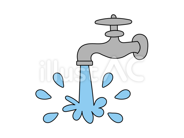 水道 のタグのイラスト無料のフリー素材 イラストエイト