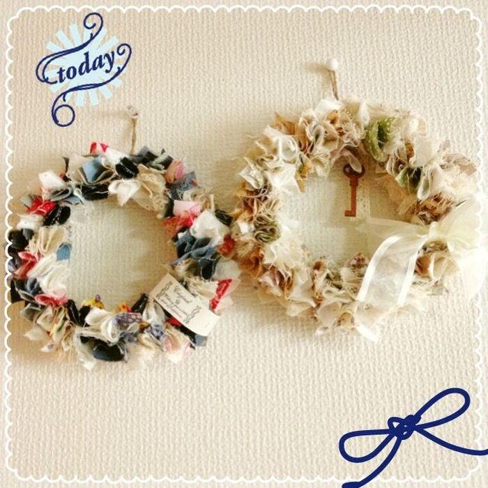 簡単でおしゃれ！ 古着やハギレで作るクリスマスリースLEE