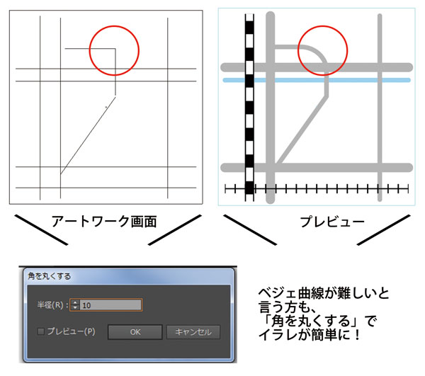 イラストレーターで地図の描き方 - KITAGWA Creative