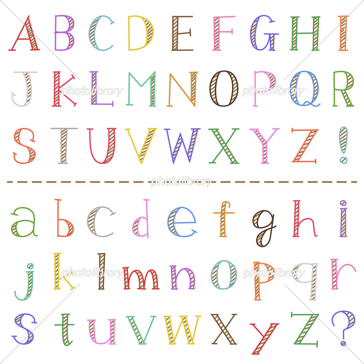 デジタルプランナー用文具 かわいいアルファベットスタンプ 文字単体- maco❁maco イラスト素材 Live2Dモデル デジタル手帳素材 -BOOTH