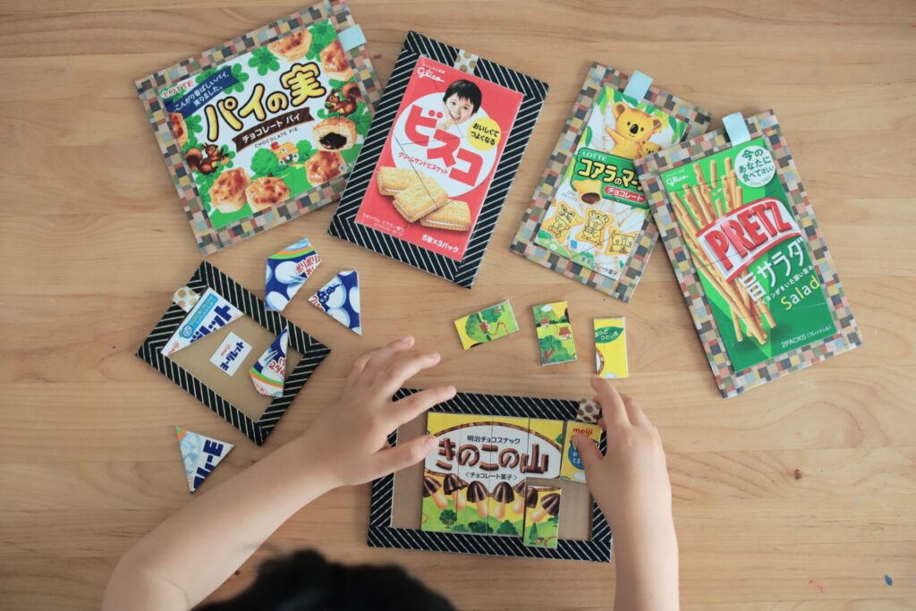 空き箱で「おもちゃのカメラ」100均材料・廃材で手作りおもちゃ 作り方にじいろランド note園