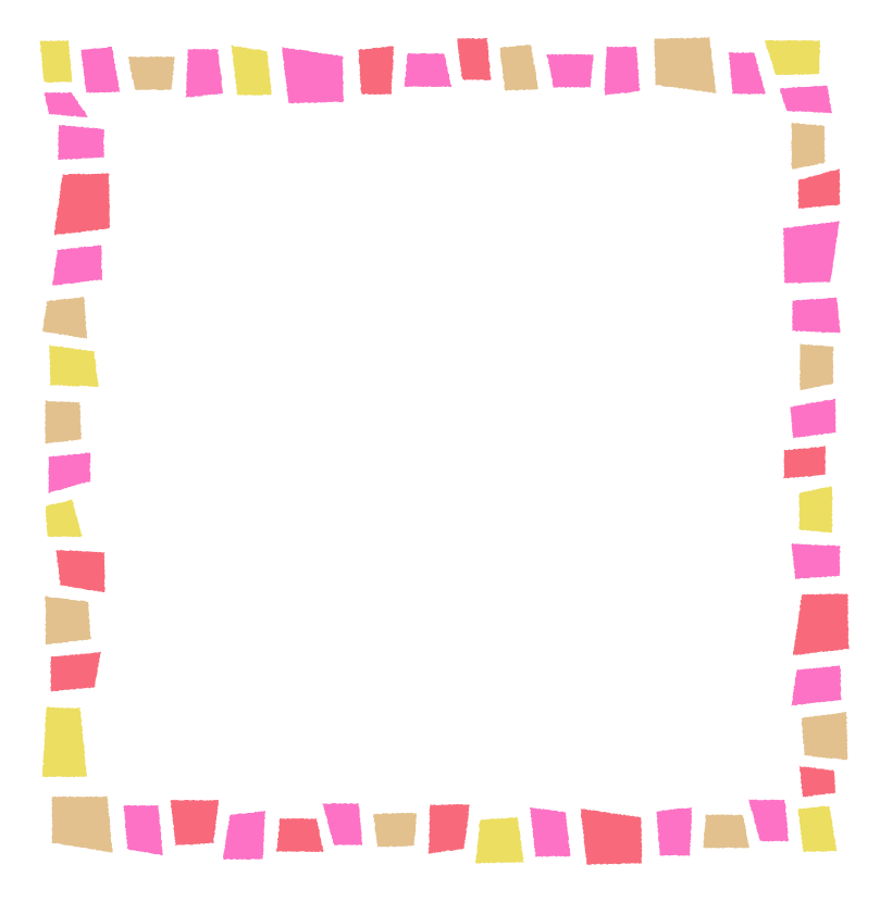 フレーム・囲い枠のイラストNo.172『手書き風フレーム・ポップ』 無料のフリー素材集