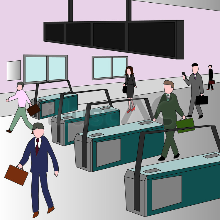 自動改札機 イラスト素材6462876- フォトライブラリ