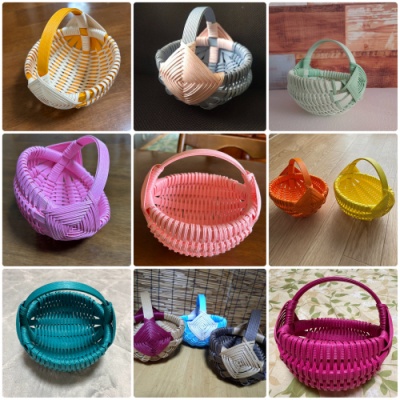 こます結び ゴッドアイ のかごの作り方動画レッスンが終了しました - 一般社団法人日本紙バンドクラフト協会