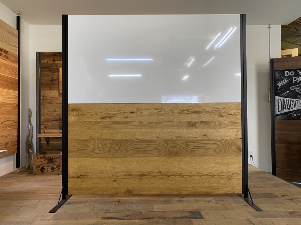 ホワイトボード ガラス ガラスボード ガラス製 ウォールボード 壁面 壁掛け オフィス 会議室 店舗 強化ガラス シンプル マグネット 磁石 メモ50x40cm おしゃれ 在宅 リモートワーク ガラスボードを取り付けてみた子育てと家づくり