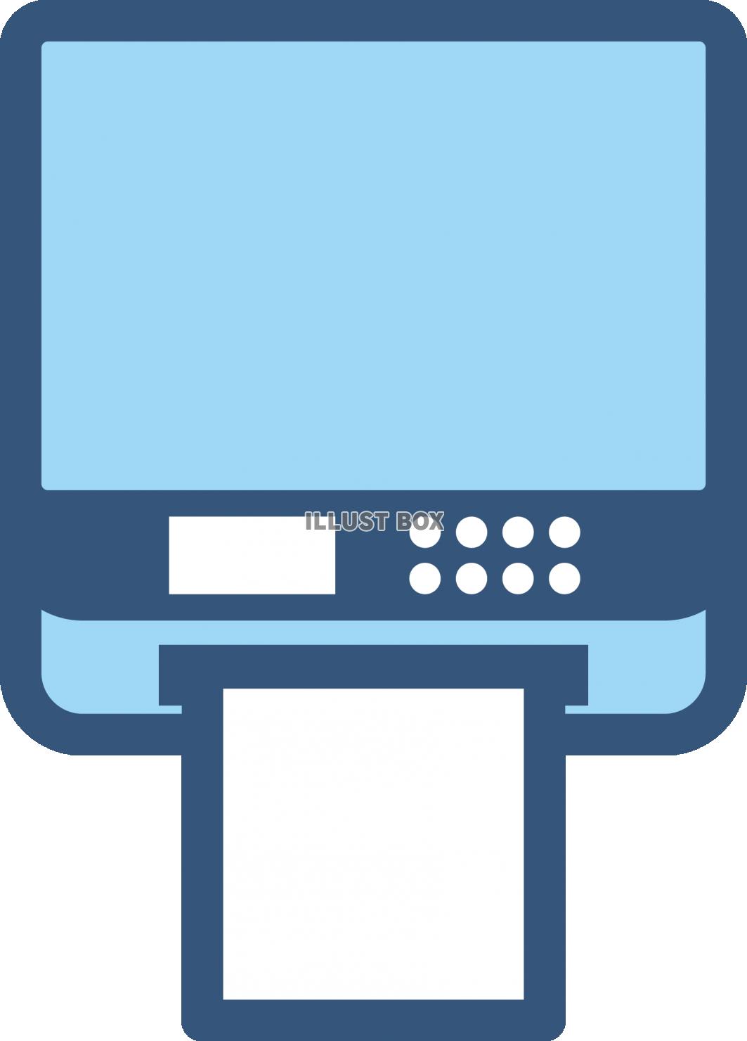 プリンターのアイコン 印刷機のマーク ：イラスト無料