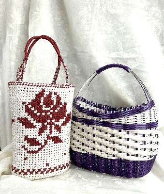 基本のバッグ 紙バンドキット エコ クラフトバンドキット かごバッグ 初心者でも簡単 名入れOK : 紙バンドキット専門店 amu amu - 通販- Yahoo!ショッピング