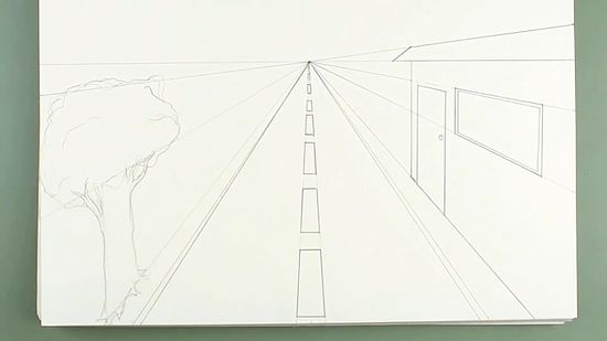 中学校美術簡単な一点透視図法音声解説付き 再編集