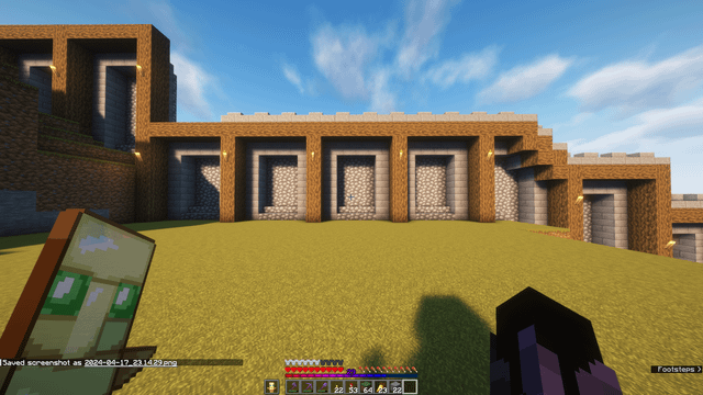 タイガの中に村を作る 2 城門 : Minecraft 世界ゆったり街歩き