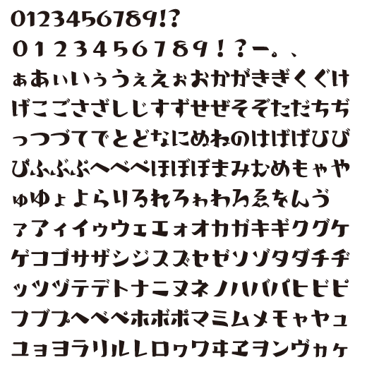 原稿用ひらがな書体 丸ゴシック・角ゴシック- mikannoki-font - BOOTH