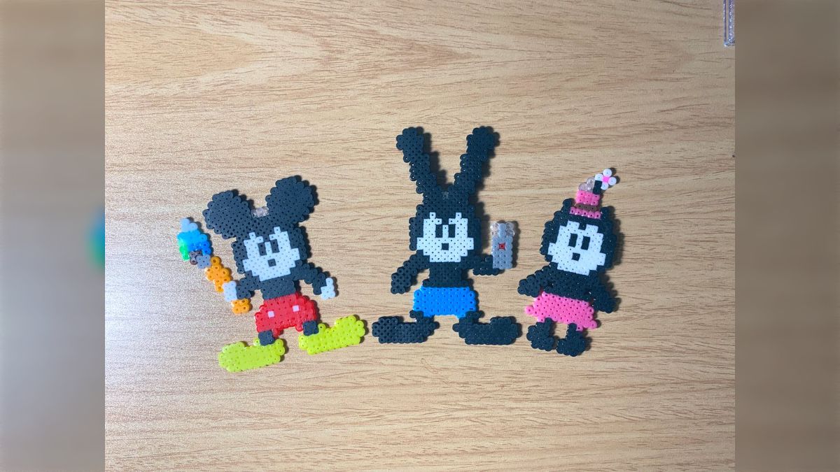 アイロンビーズ 図案 ディズニ