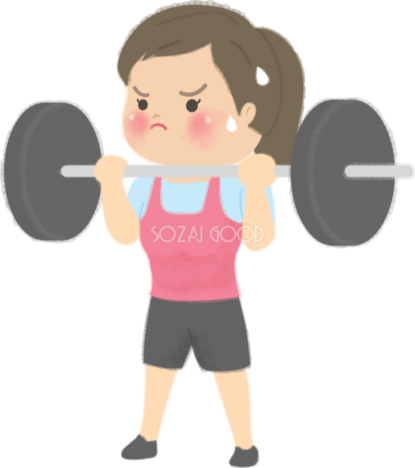 腹筋トレーニングをしている女性のイラスト無料のフリー素材 イラストエイト