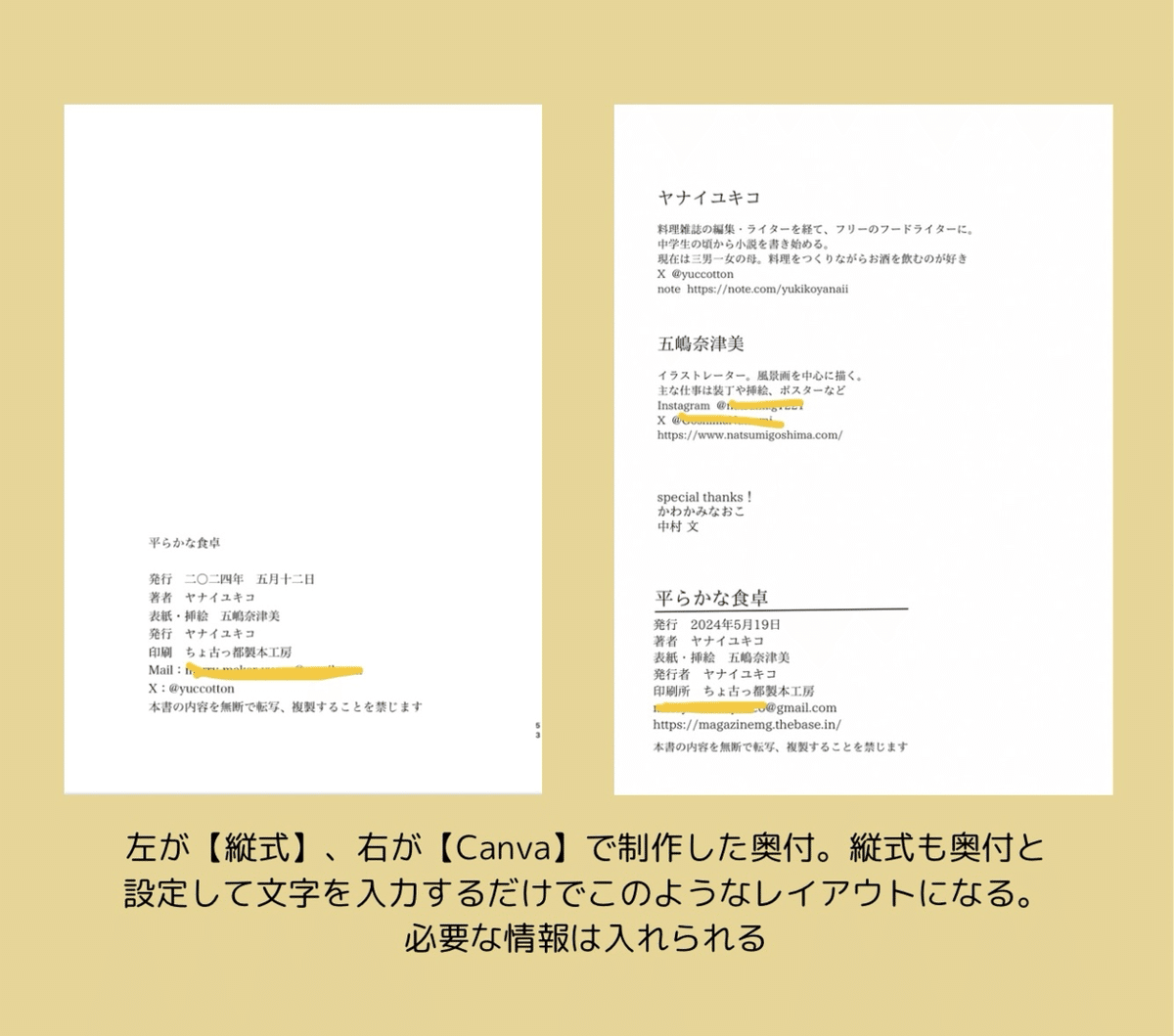 奥付の見本一覧自費出版ならお手軽出版ドットコム
