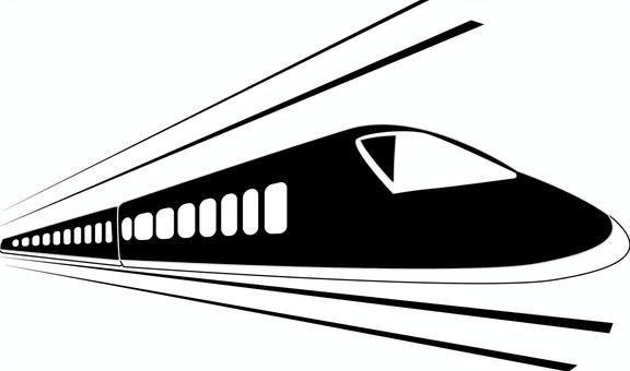 新幹線電車 - アイコンイラストフリー素材背景透明