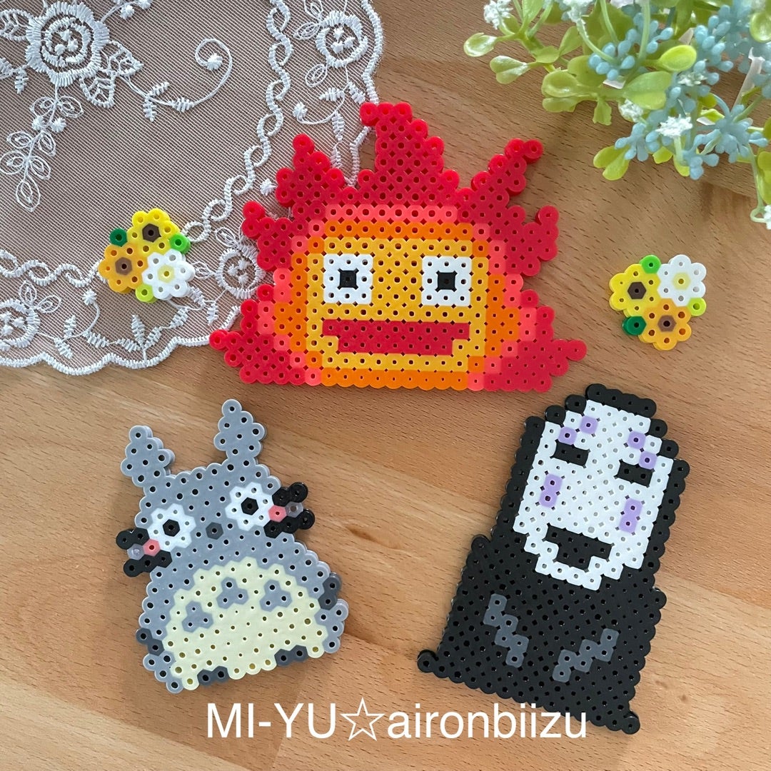 アイロンビーズ図案: ラブブデザイン集