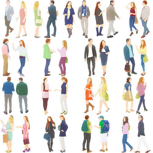 建築パース素材 プロが徹底解説 切り抜き人物素材とその合成方法建築パース・CGパース制作専門メディア モデブログ