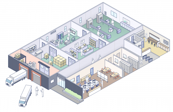 俯瞰図clay and illustration works of kucci