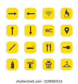 黄色いロゴの文字yとアプリのアイコンPremiumベクトル素材