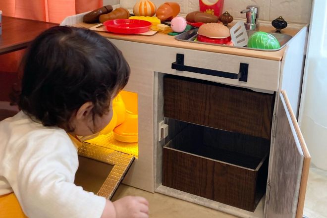 ダンボールキッチンの作り方＊elves＊