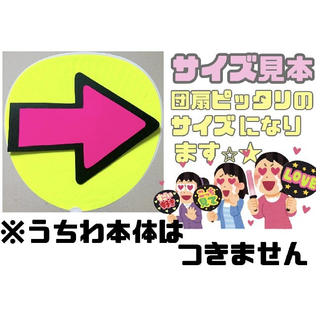 早くてかわいい！目立つ矢印うちわ♪オーダーページ☆