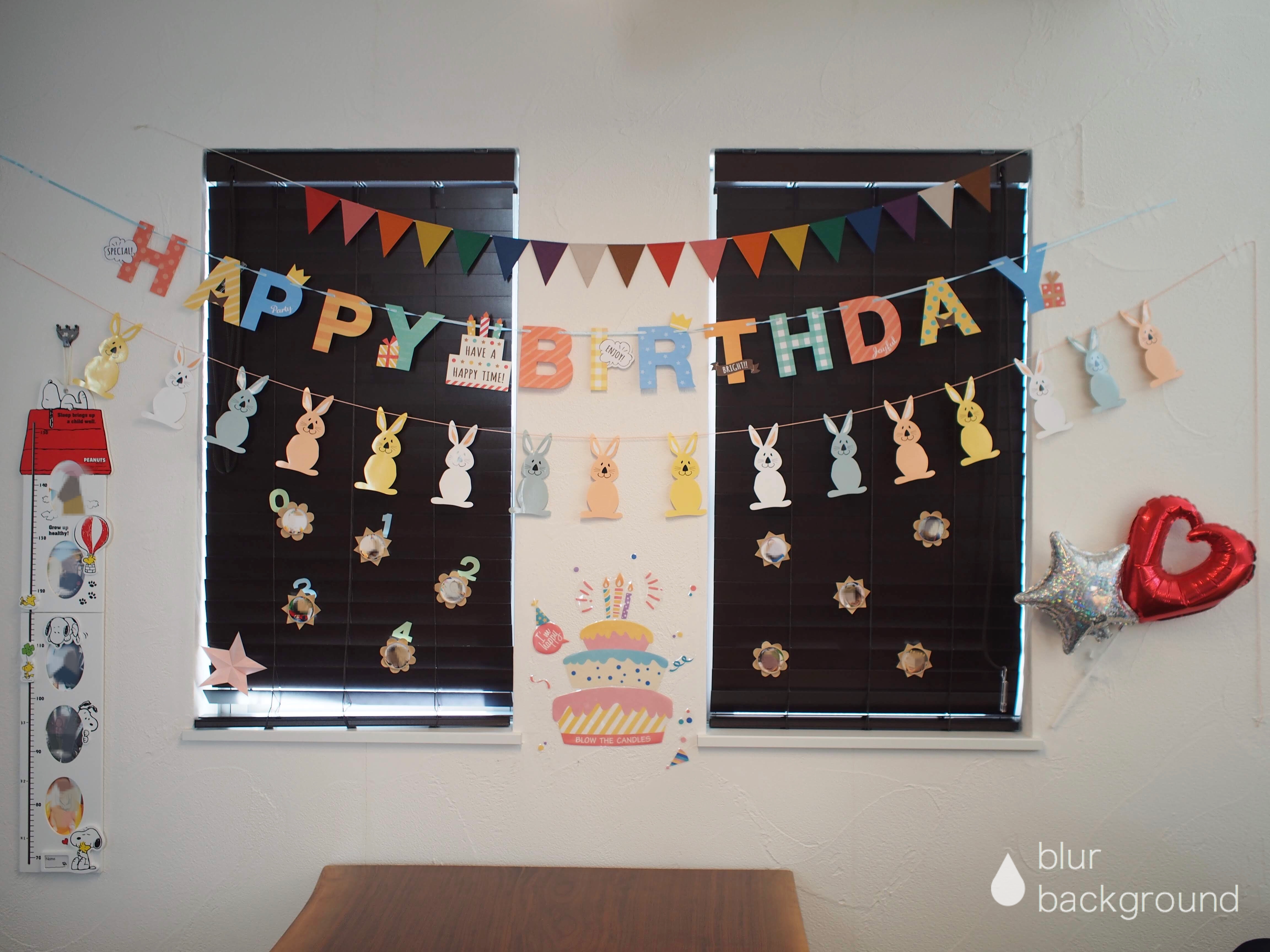 誕生日をポップに飾る折り紙ガーランドの作り方 無料テンプレートshappie's style