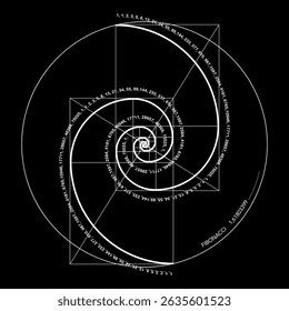 灰色の背景に黄金比スパイラル渦巻きフラクタル ロゴ ベクターイラスト画像とPNGフリー素材透過の無料ダウンロード - Pngtree