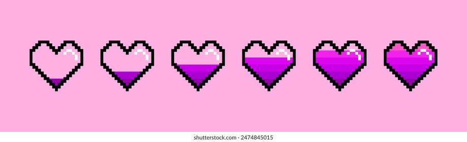 プロクリエイト ピクセルドット風ハートブラシ - dgrmgr - BOOTH