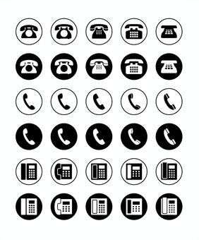 電話の無料アイコン１商用可のイラスト素材集 – フリー素材BEZYBOX