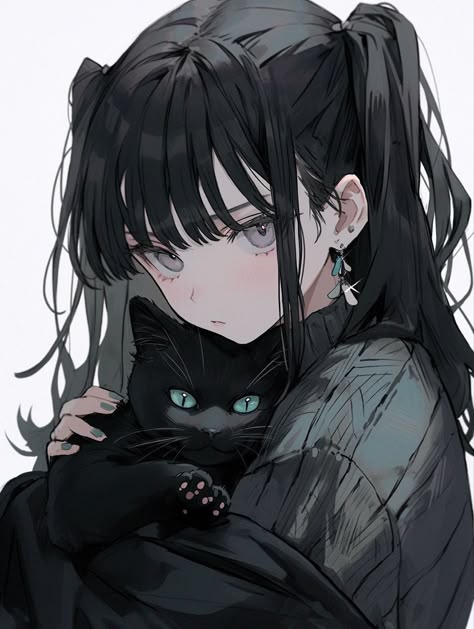 アイコン 画像 黒髪 ロングイラストTikTok