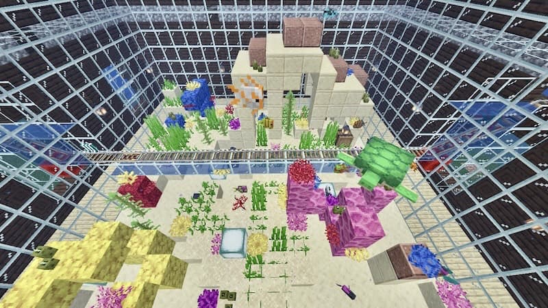 マイクラ生活 68日目 「拠点にアクアリウムを作る」クマ好きによる のんびりマイクラ生活