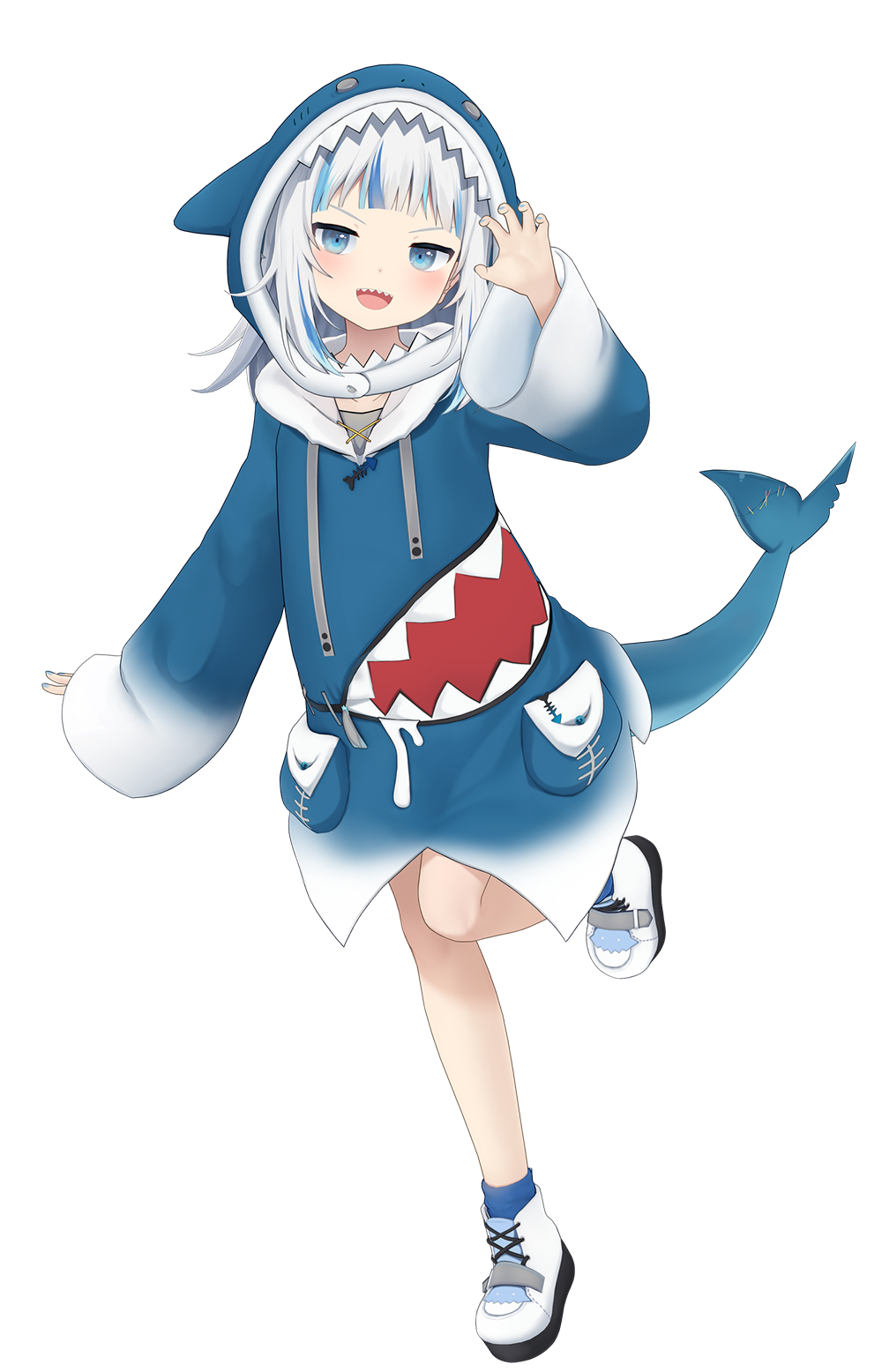 かわいいクジラの睡眠漫画ベクトル アイコン イラスト動物の性質のアイコン コンセプトがフラットに分離されました無料ベクトル素材