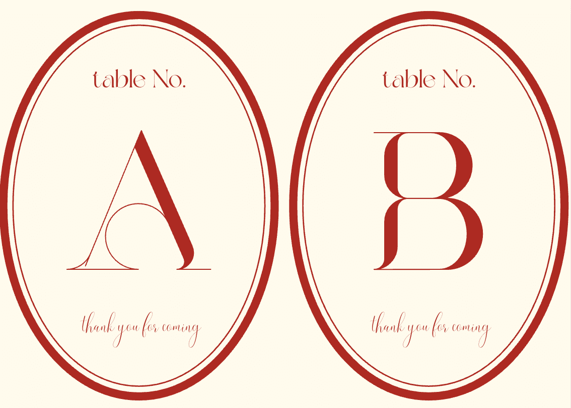 無料配布 オリジナル テーブルナンバー テンプレートが登場！ダウンロードDIY方法も♪ウェディングニュース