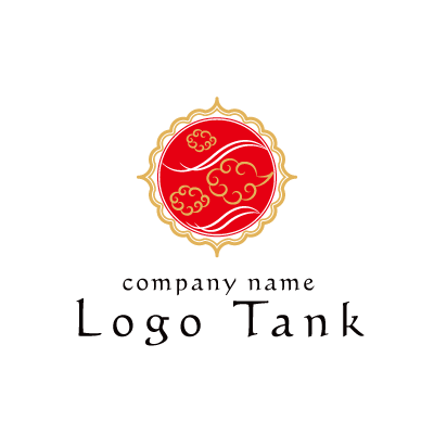 風と雲の中華風ロゴ ロゴタンク 企業・店舗ロゴ・シンボルマーク格安作成販売