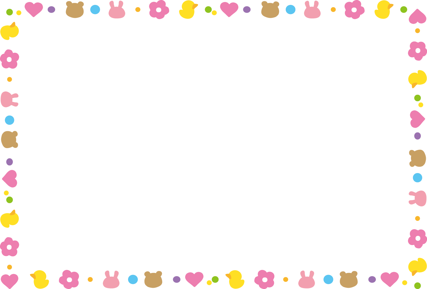 かわいいフレーム素材 白色のヒメジョオンのイラスト 招待状や書類の囲い枠に使うとおしゃれ イラストボックス「プレミアム」テンプレート