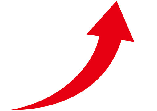 UPと右肩上がりの矢印のポップなイラストのイラスト素材86344047- PIXTA