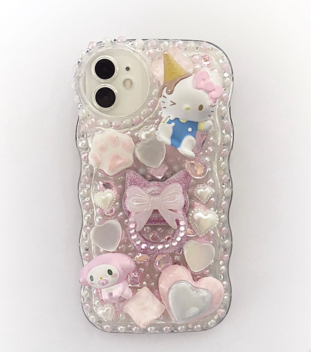 iPhone16pro,15,14,13他スワロフスキー手帳型ケースパステル系ビジュー デコレーションスマホカバー デコ iPhoneケース・カバーR-Decoration 通販 11916899Creema クリーマ