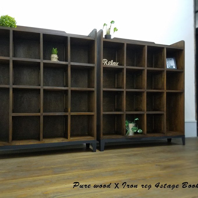 本棚 4段 アーチ型本棚 高さ181cm リビングルーム用 インダストリアル オープン本棚 自立型ディスプレイ棚 ゴールド ホワイト Yusongユソン アメリカキッチン輸入プロ 調理家電 キッチン雑貨 アウトドア