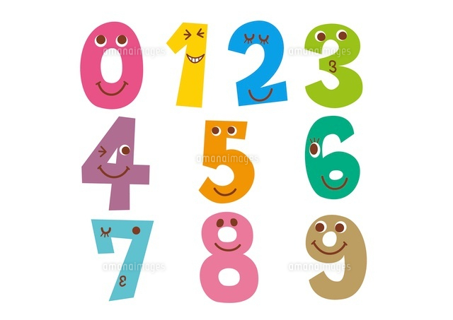 手書き風ナンバー セット イラスト素材5534591- フォトライブラリ