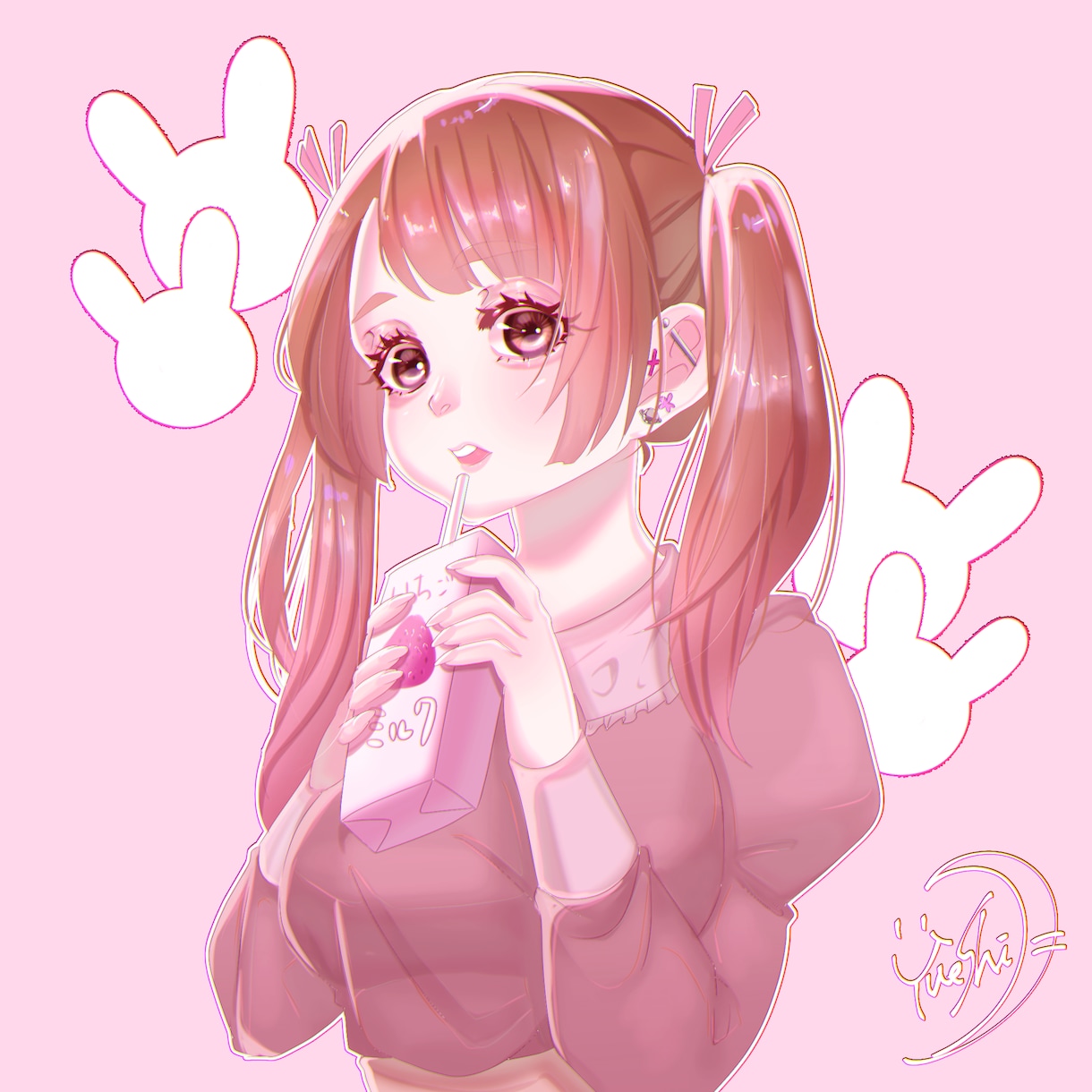 白アイコントプ画量産型