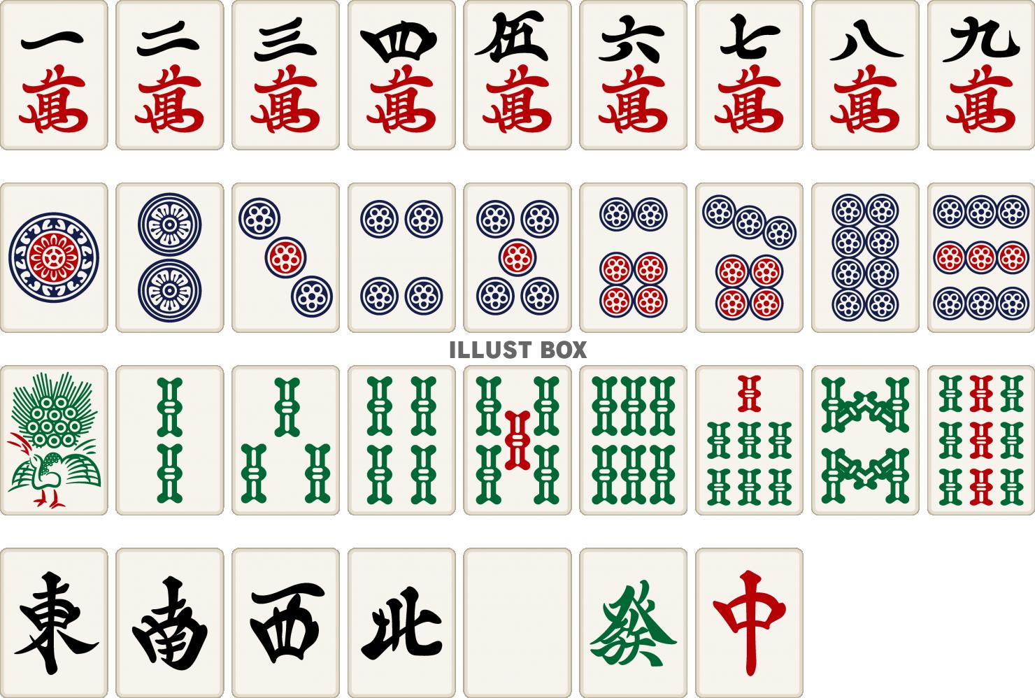 麻雀のイラスト背景 8種OKUMONO