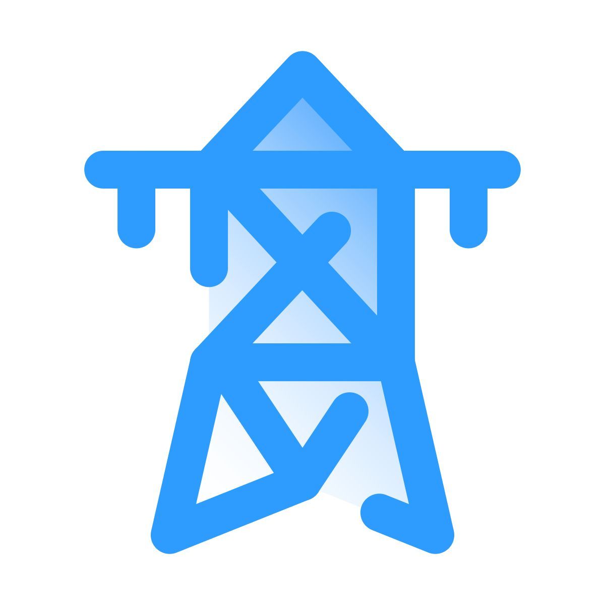 鉄塔シルエット イラストの無料ダウンロードサイト「シルエットAC」