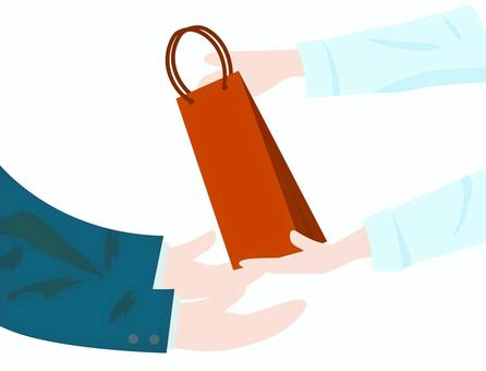 医師 手渡し・お知らせ イラスト素材1288484- フォトライブラリ