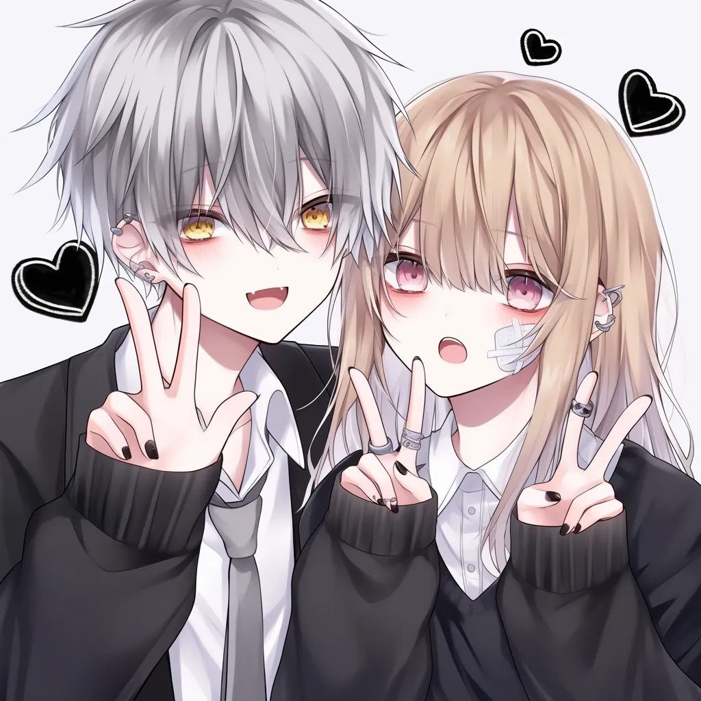 スマホ越しのラブリーなペア画アイコンイラスト・フリー素材なら「シンテリ」